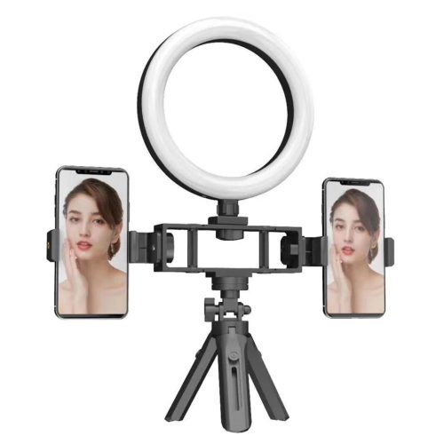 Selfi LED lampa dar tripod statív s káblovým diaľkovým ovládačom